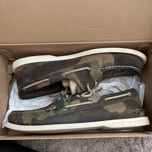 Sperry Topsider Boat Shoes- Camo